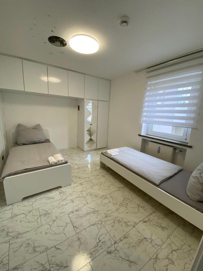 4 Zw M. Blick V. Balkon Auf Lech Apartment Augsburg Exterior foto